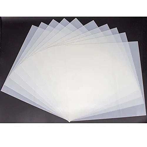 10PCS 10mil Blank Mylar Stencil Sheets,12X12 inch Milky Translucent PET Blank Stencils Sheets,Template Material for Laser Cutting Machines ,