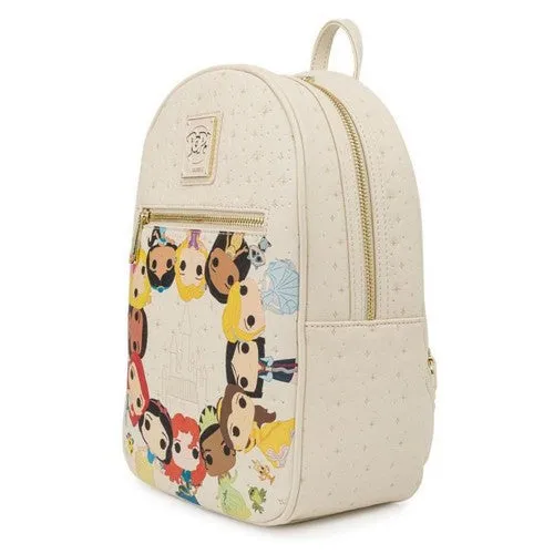 11" Disney - Pop Vinyl Princess Circles Faux Leather Mini Backpack Bag Loungefly