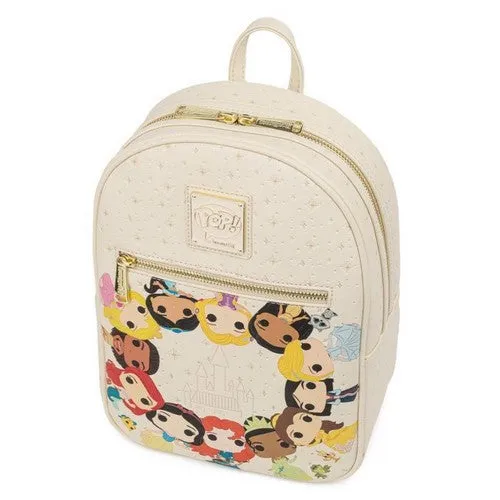 11" Disney - Pop Vinyl Princess Circles Faux Leather Mini Backpack Bag Loungefly