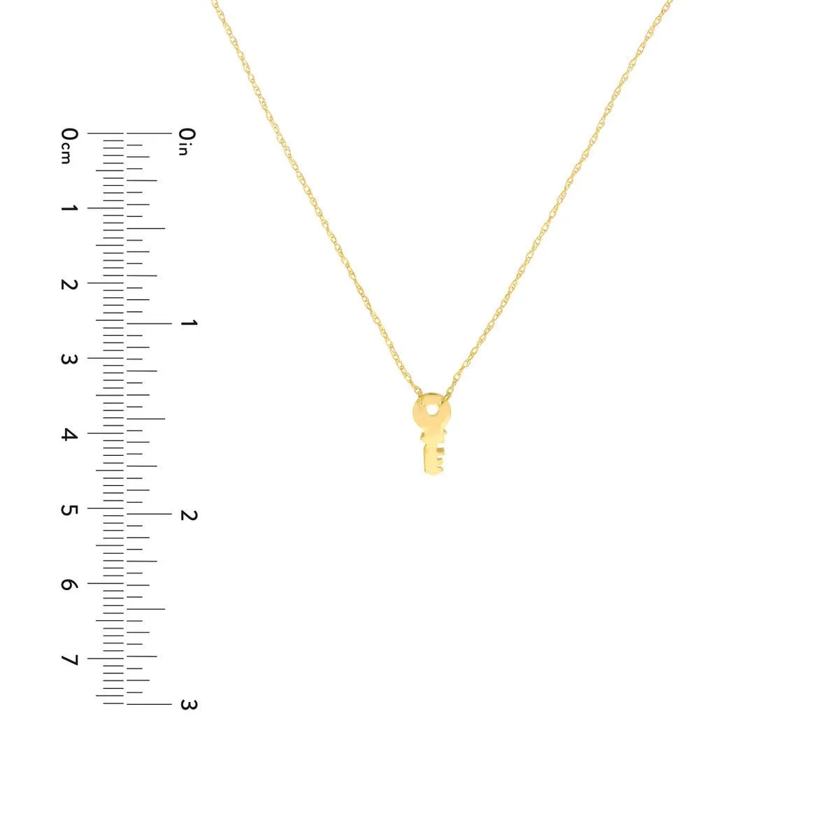 14K Yellow Gold So You Mini Key Adjustable Necklace