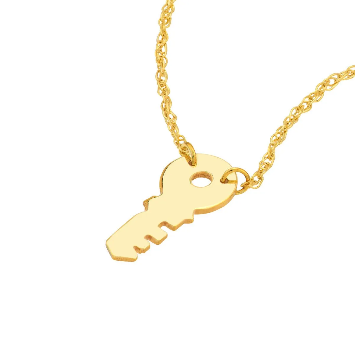 14K Yellow Gold So You Mini Key Adjustable Necklace