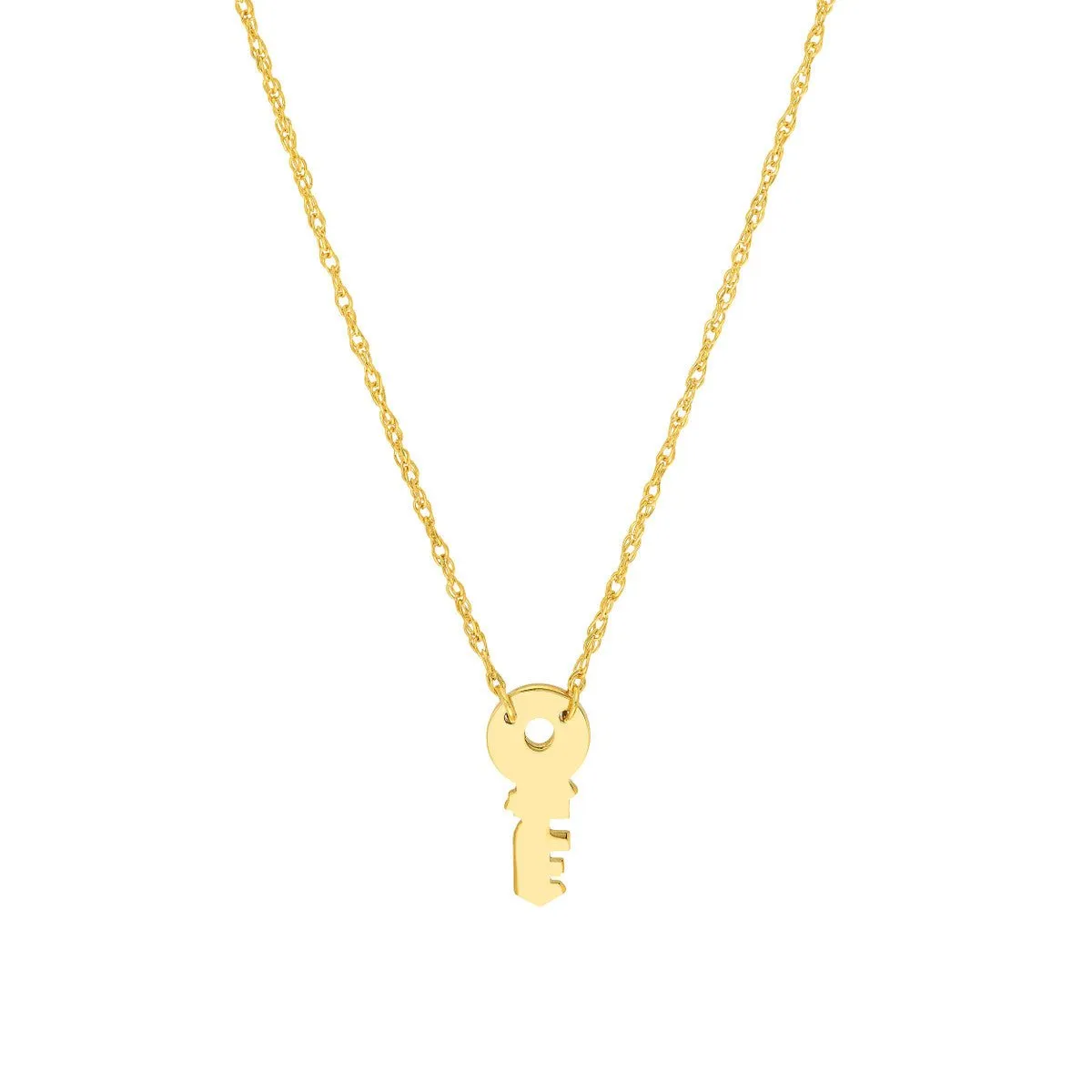 14K Yellow Gold So You Mini Key Adjustable Necklace