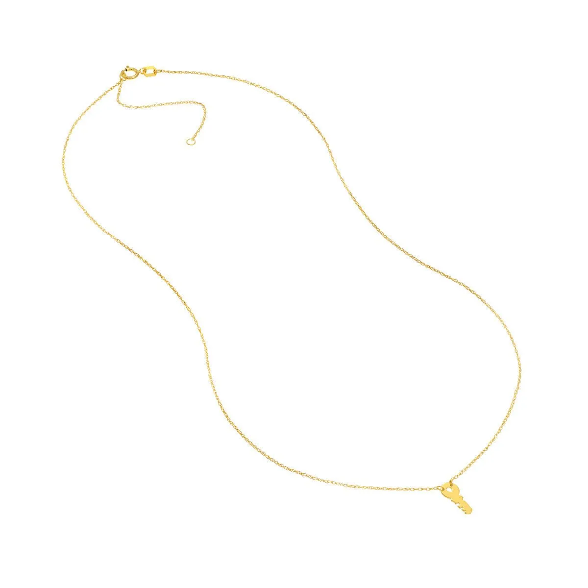 14K Yellow Gold So You Mini Key Adjustable Necklace