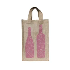 2 Bottle Printed Bag