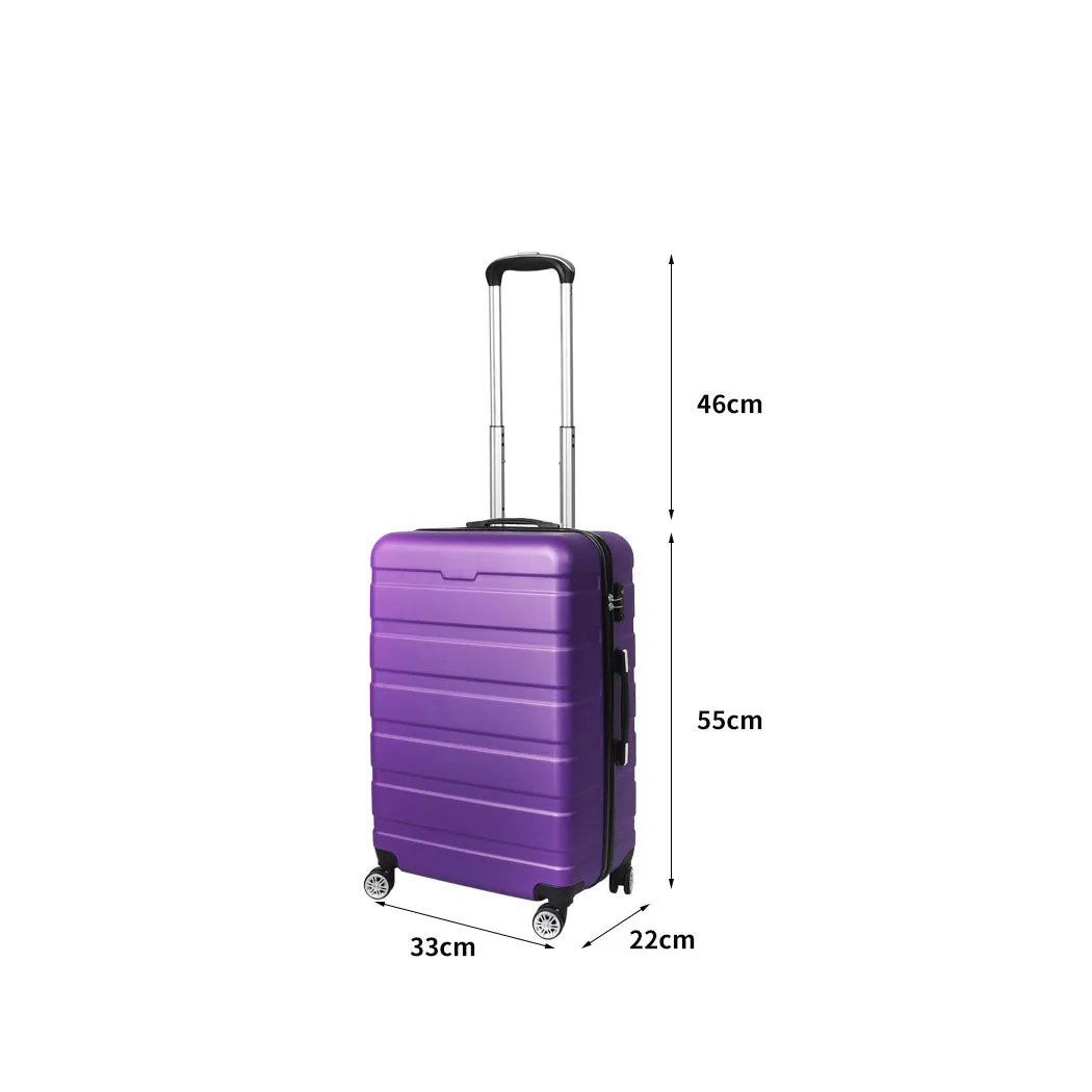 20" Carry On Luggage Case - Purple