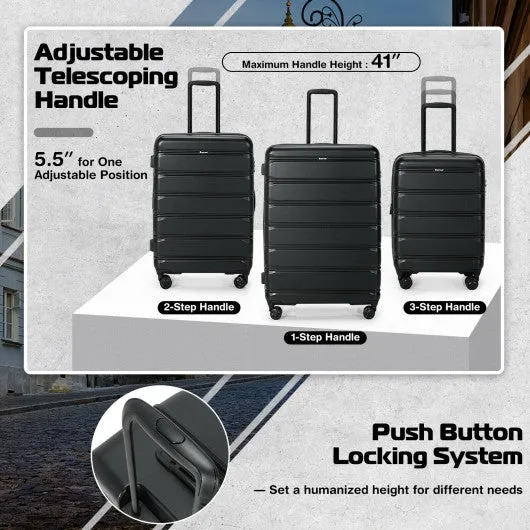 3 Piece Luggage Set with TSA Lock