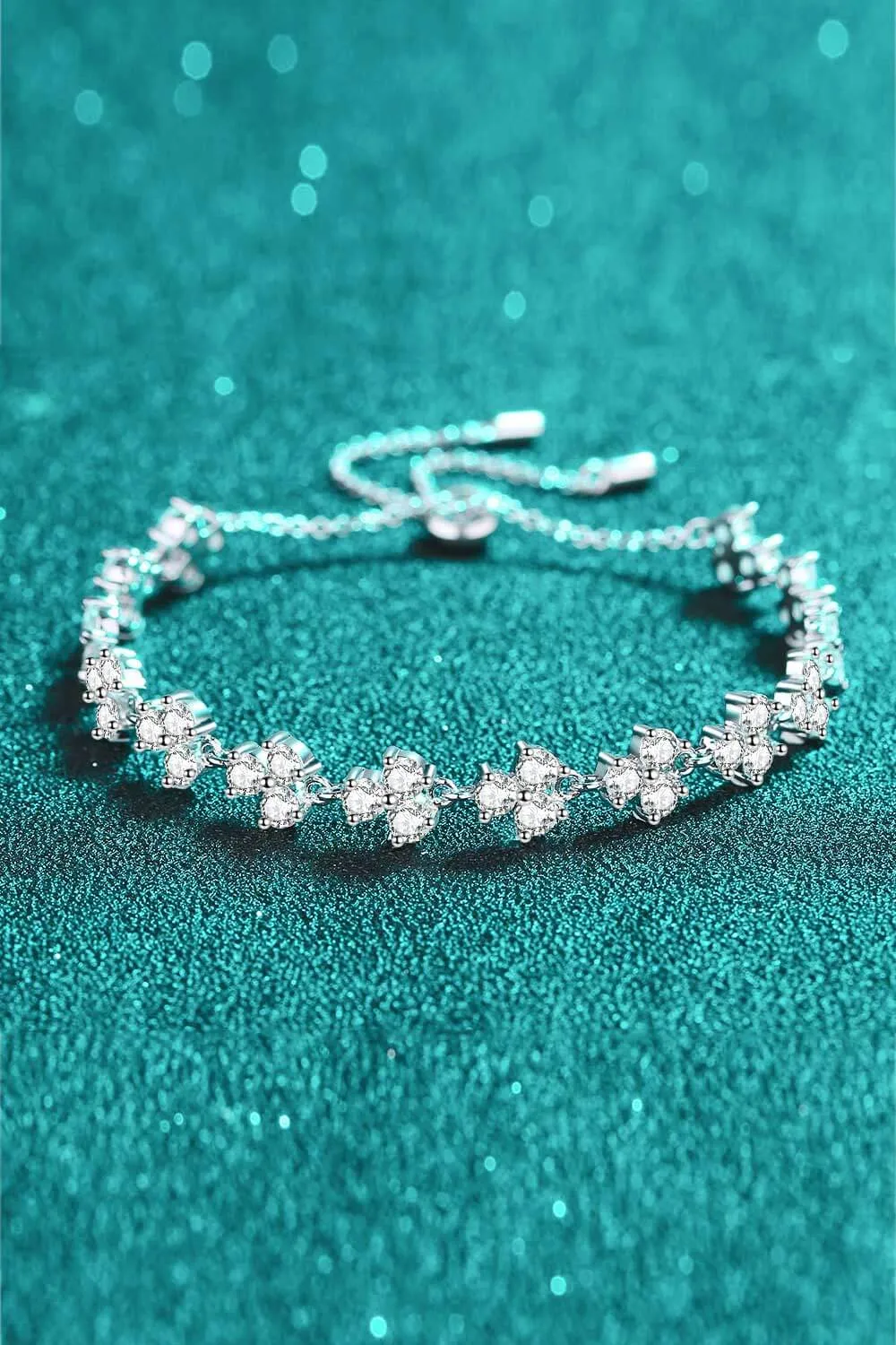 4.2 Carat Adjustable Moissanite Bracelet