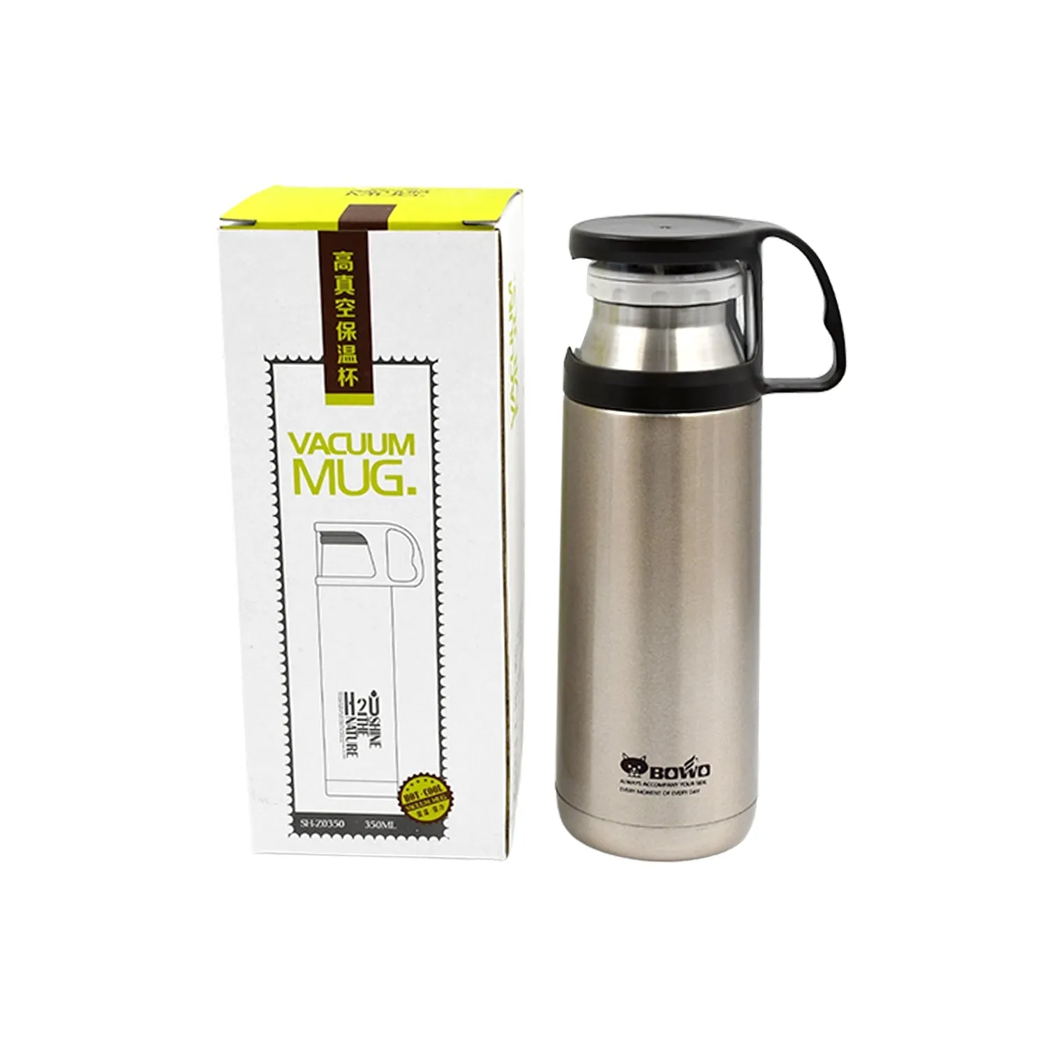 6959 Stainless Steel Thermos Water Bottle | 24 Hours Hot and Cold | Easy to Carry | Rust & Leak Proof | Tea | Coffee | Office| Gym | Home (350ml)