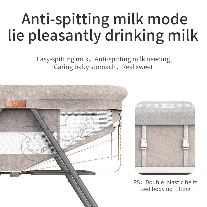 Adjustable Foldable Portable Minimalist Baby Crib