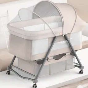 Adjustable Foldable Portable Minimalist Baby Crib