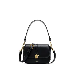 Athena Saddle Bag-Black