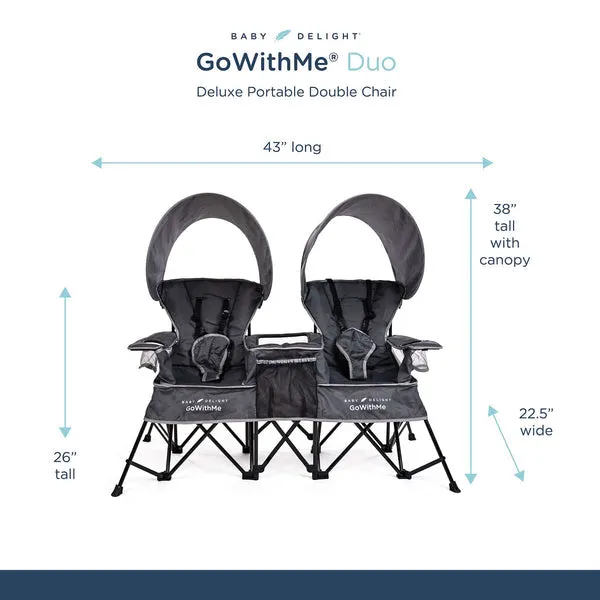 Baby Delight Go With Me Duo Deluxe Portable Double Chair