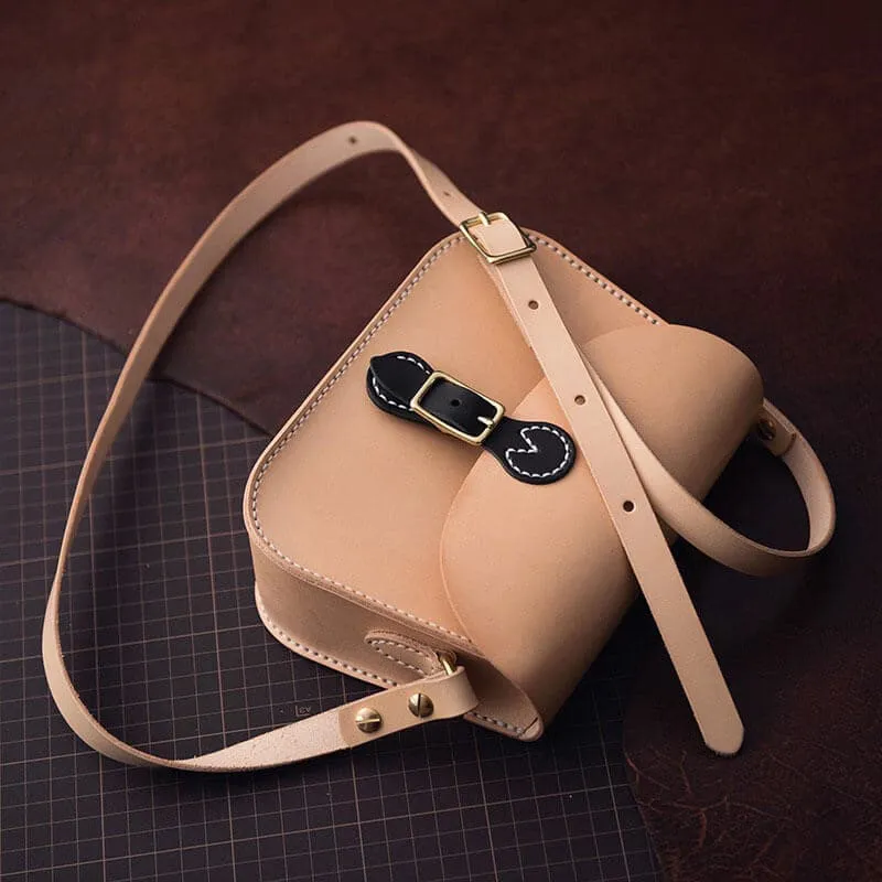 BABYLON™ Natural & Black Veg Tanned Saddle Bag DIY Kit