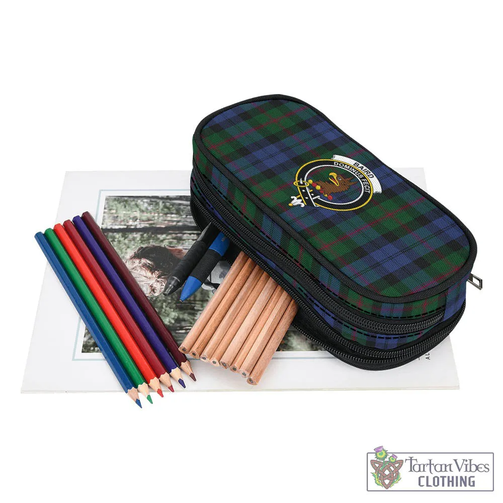 Baird Tartan Pen and Pencil Case with Family Crest