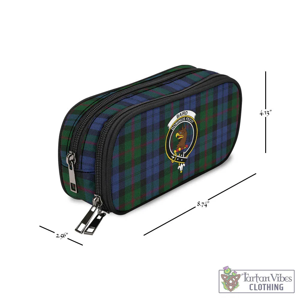 Baird Tartan Pen and Pencil Case with Family Crest