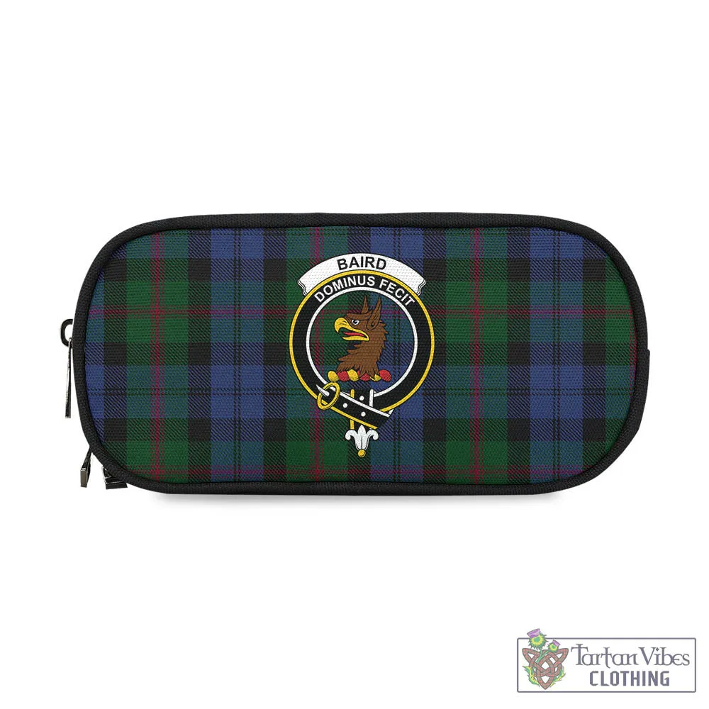 Baird Tartan Pen and Pencil Case with Family Crest