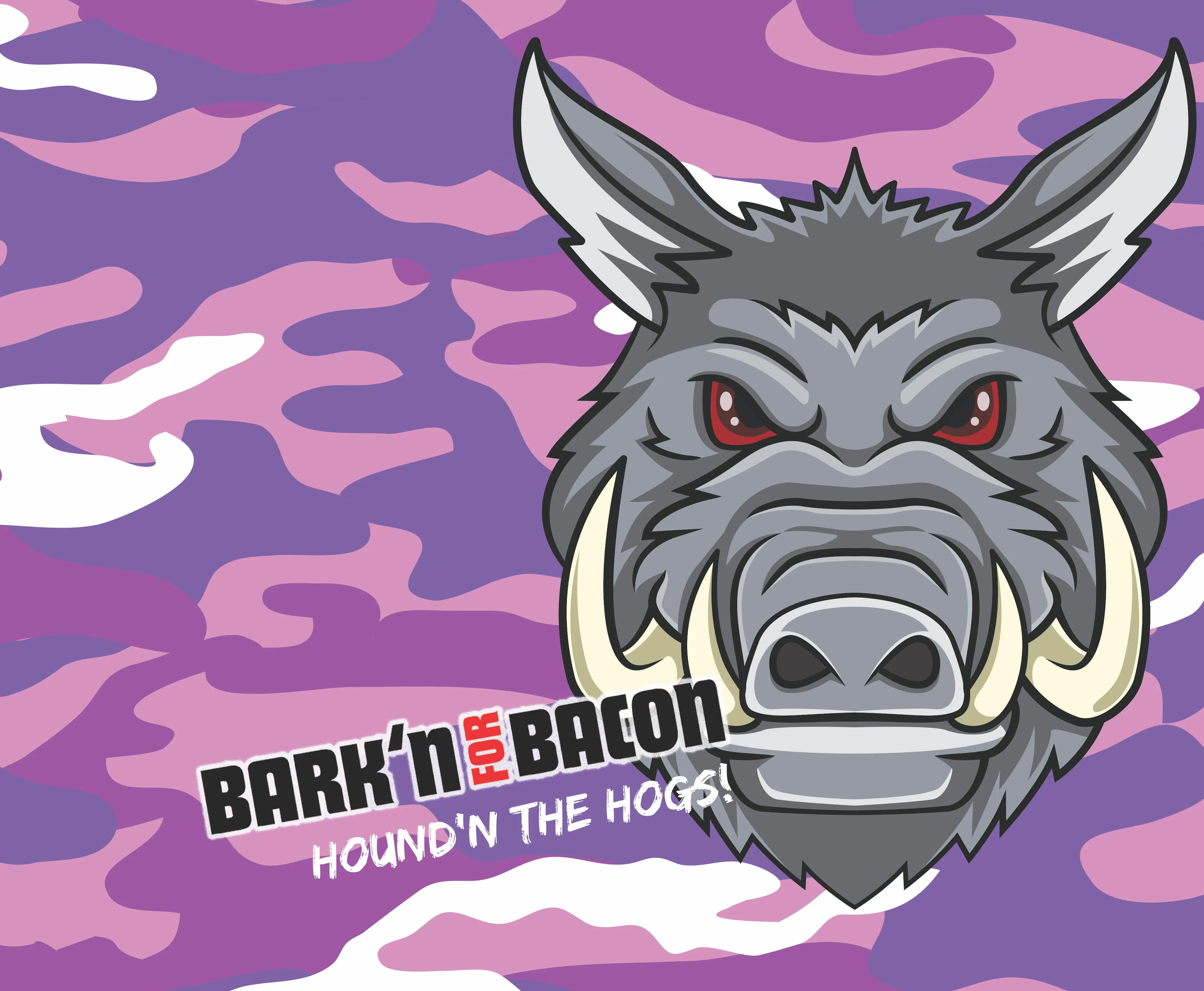 Bark'n For Bacon Camo Gear Bags