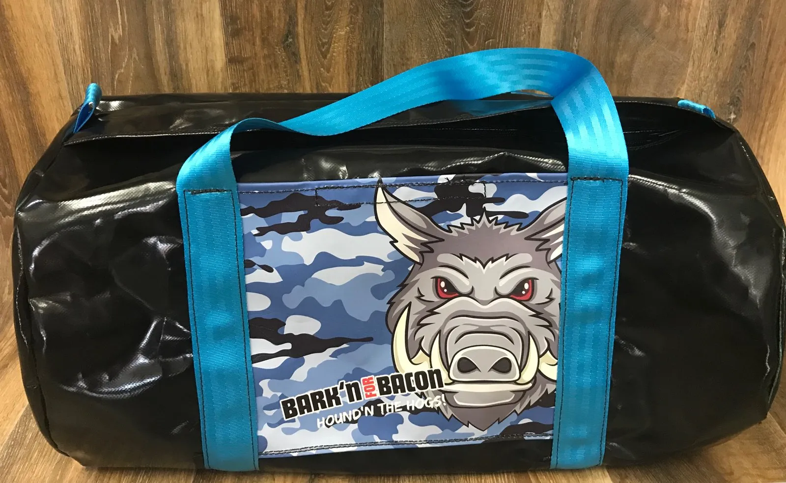 Bark'n For Bacon Camo Gear Bags