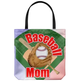 Baseball Mom Tote Bag