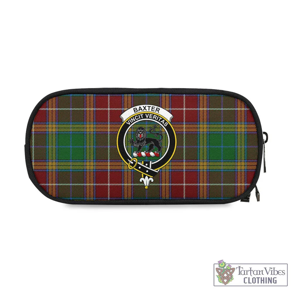 Baxter Tartan Pen and Pencil Case with Family Crest