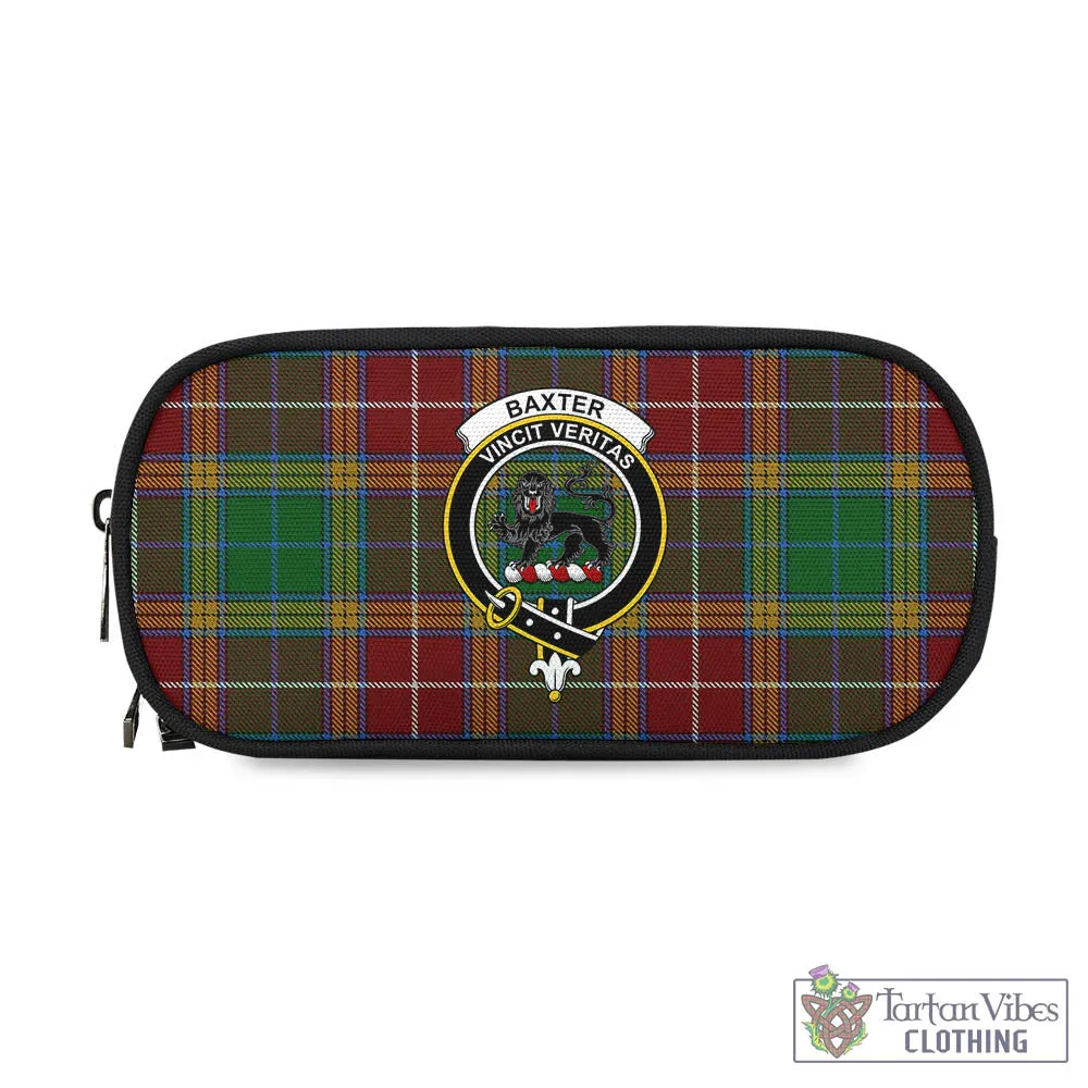 Baxter Tartan Pen and Pencil Case with Family Crest