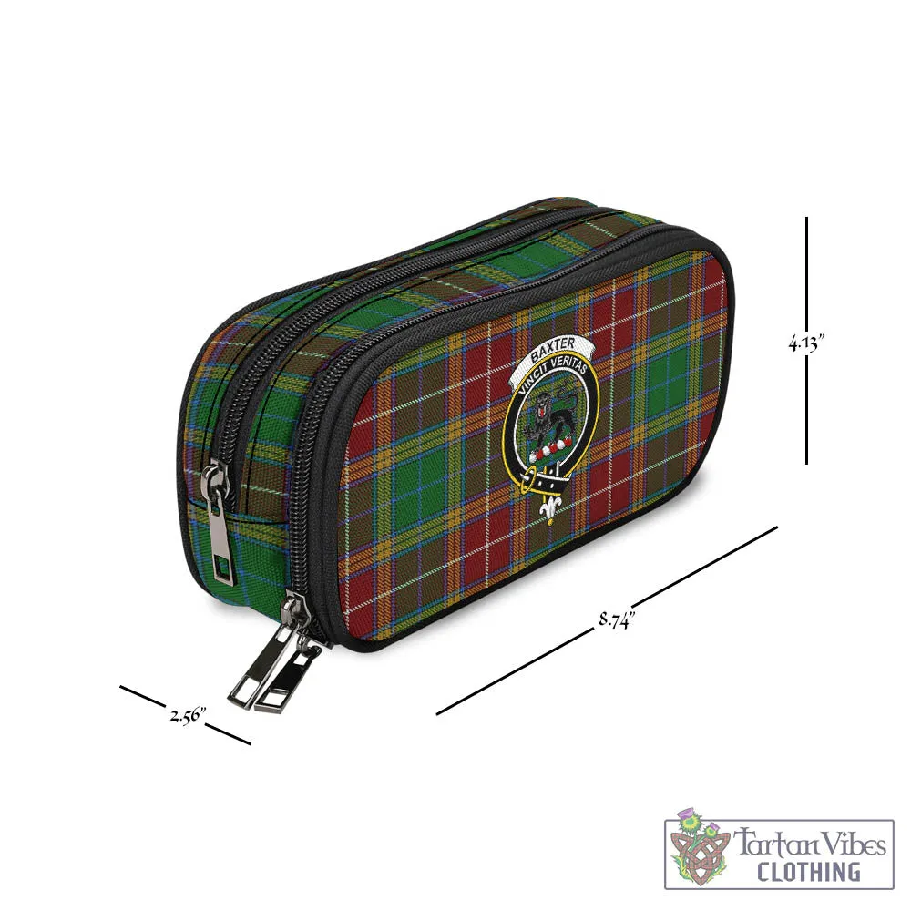 Baxter Tartan Pen and Pencil Case with Family Crest