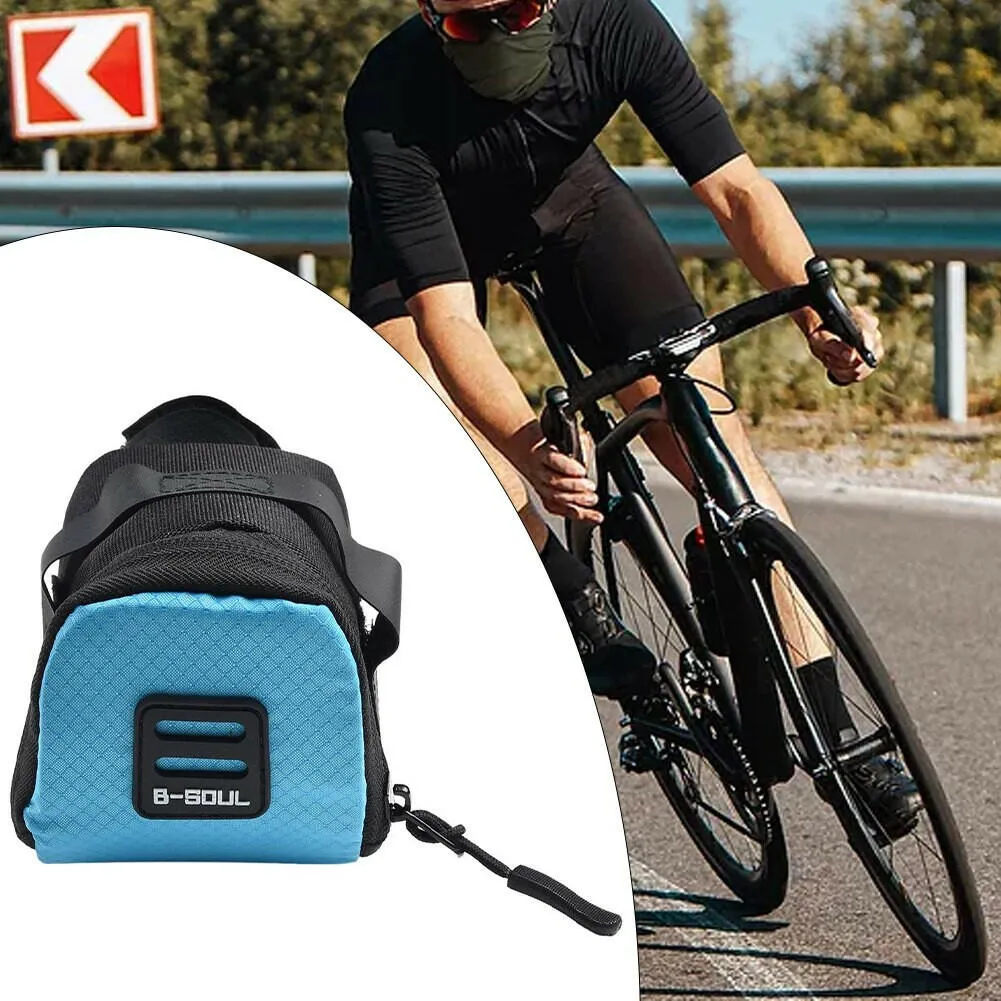 Bicycle Folding Tail Bag Polyester Tool Bag Cushion Bag Cycling Bike Bag Storage Seat Rear Tool Pouch Outdoor Cycling Part