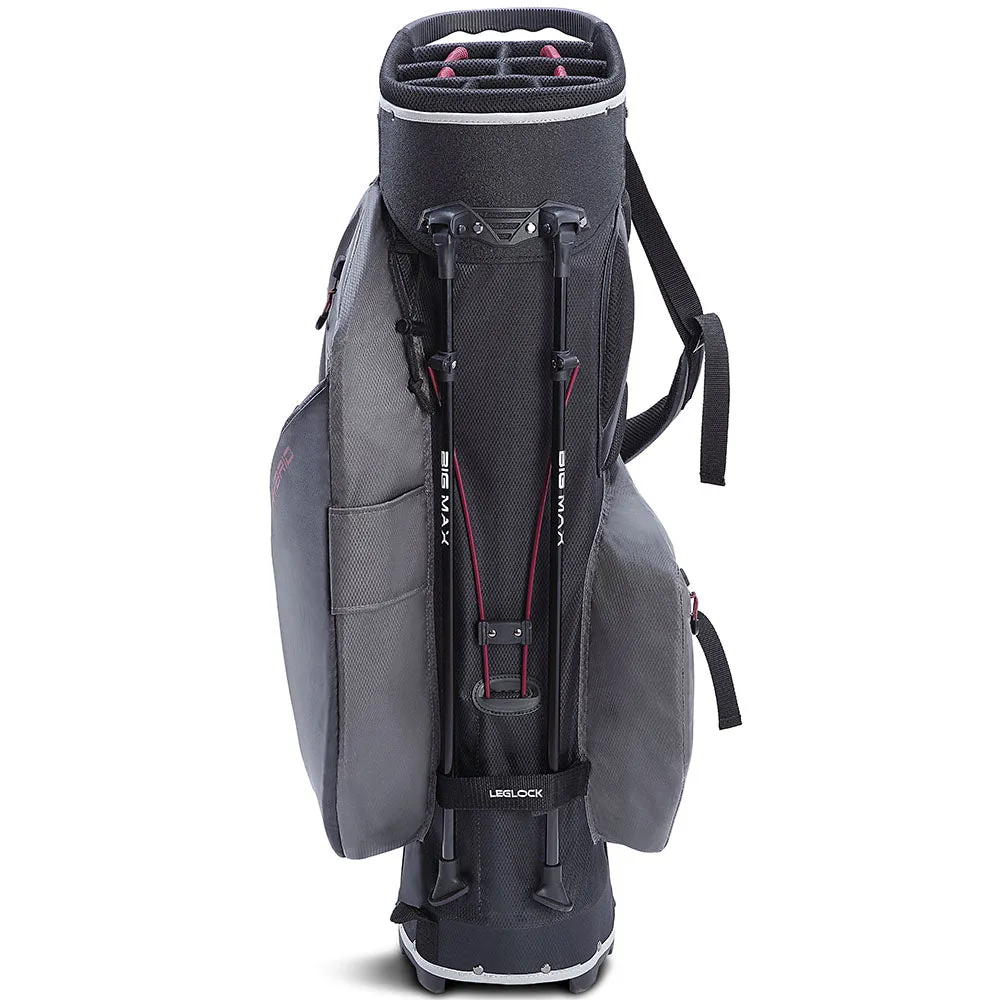 Big Max Dri Lite Hybrid 2 Stand Bag - White/Charcoal/Black/Merlot