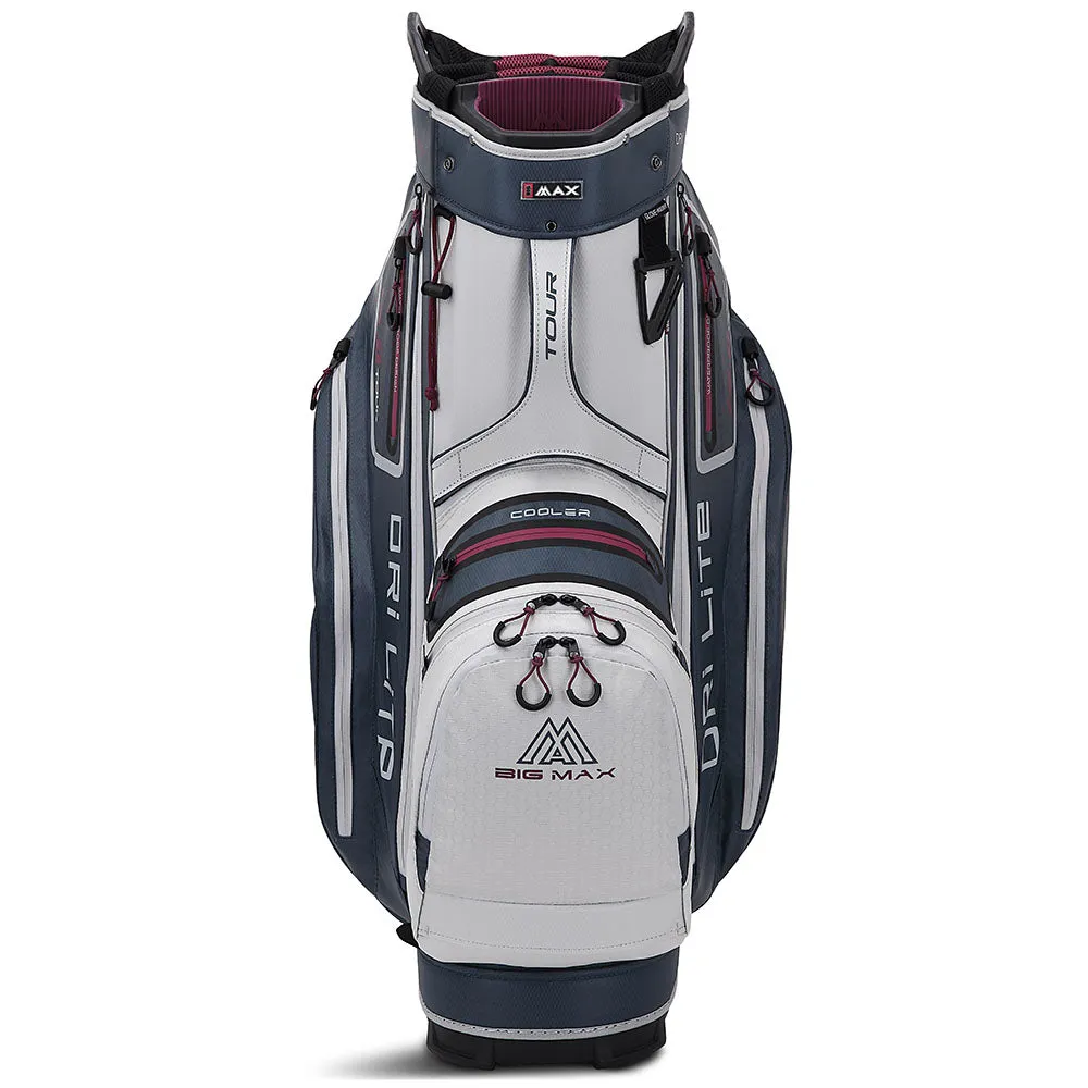 Big Max Dri Lite Tour Cart Bag - White/Blueberry/Merlot