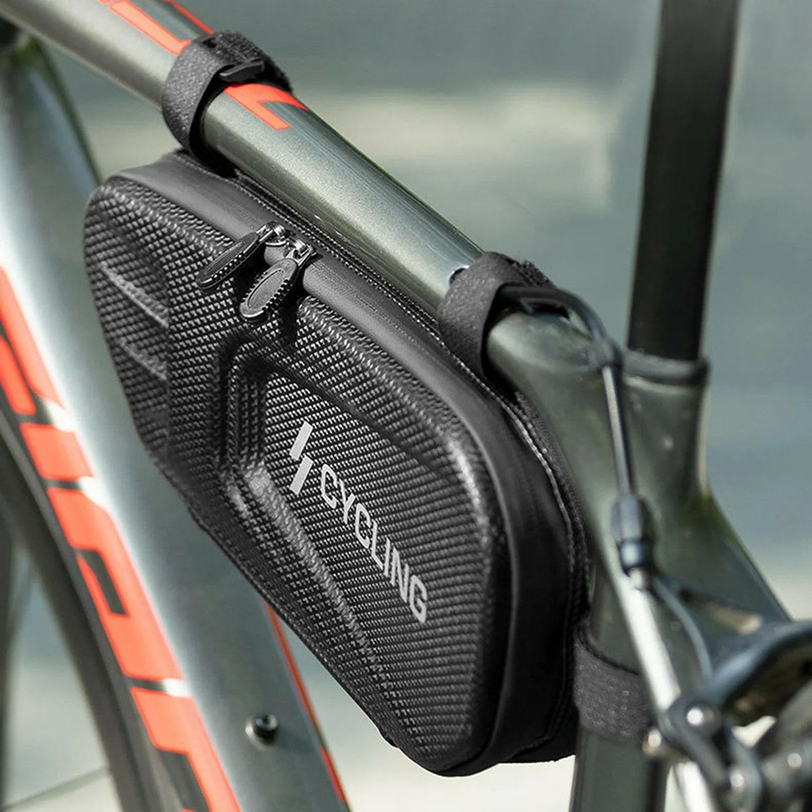 Bike Frame Bag Waterproof Bike Triangle Bag Bicycle Top Tube Bag Pouch Cycling Repair Tool Storage Bag