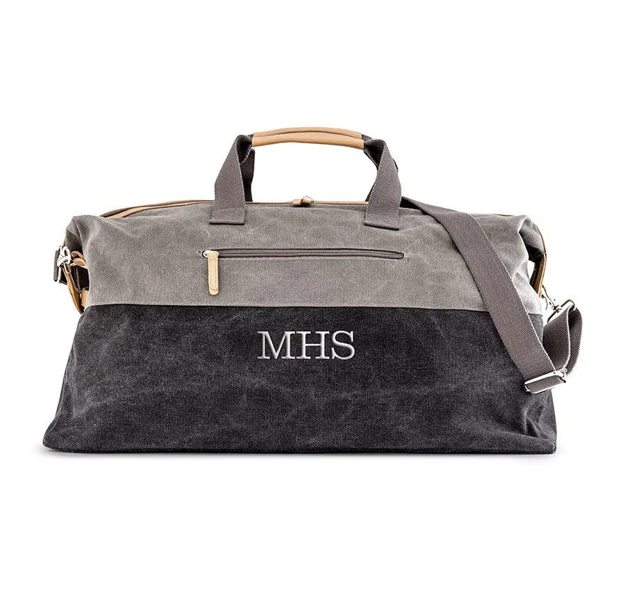 Black & Gray Groomsmen Travel Bag