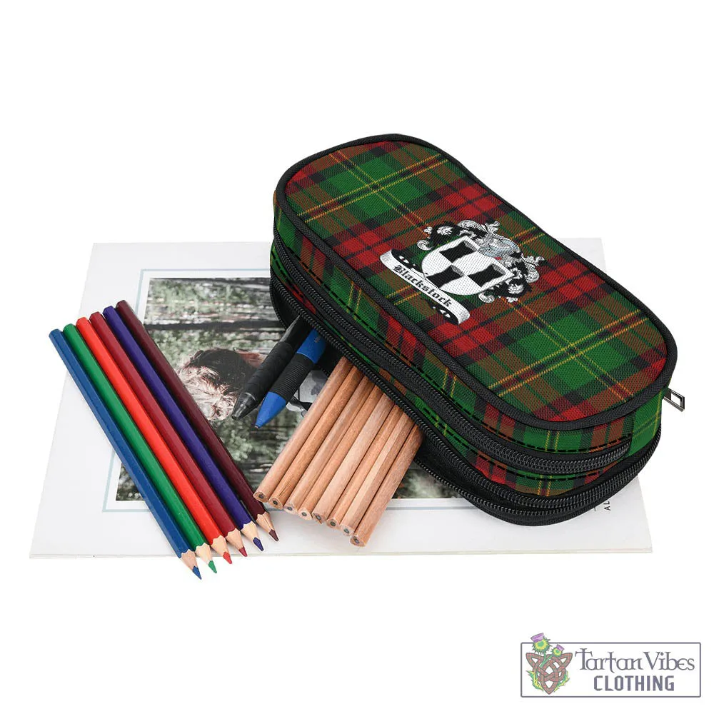 Blackstock Hunting Tartan Pen and Pencil Case with Family Crest