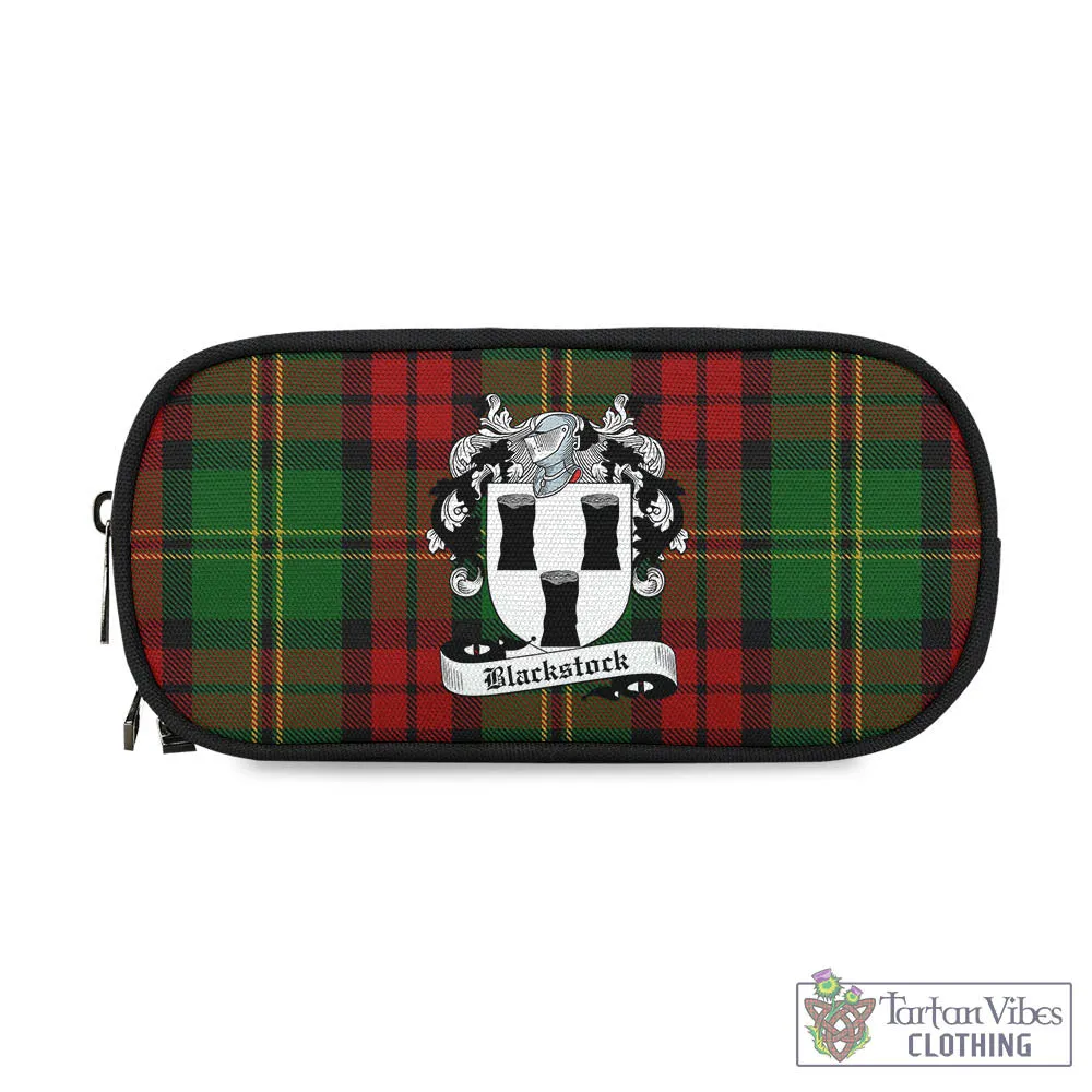 Blackstock Hunting Tartan Pen and Pencil Case with Family Crest