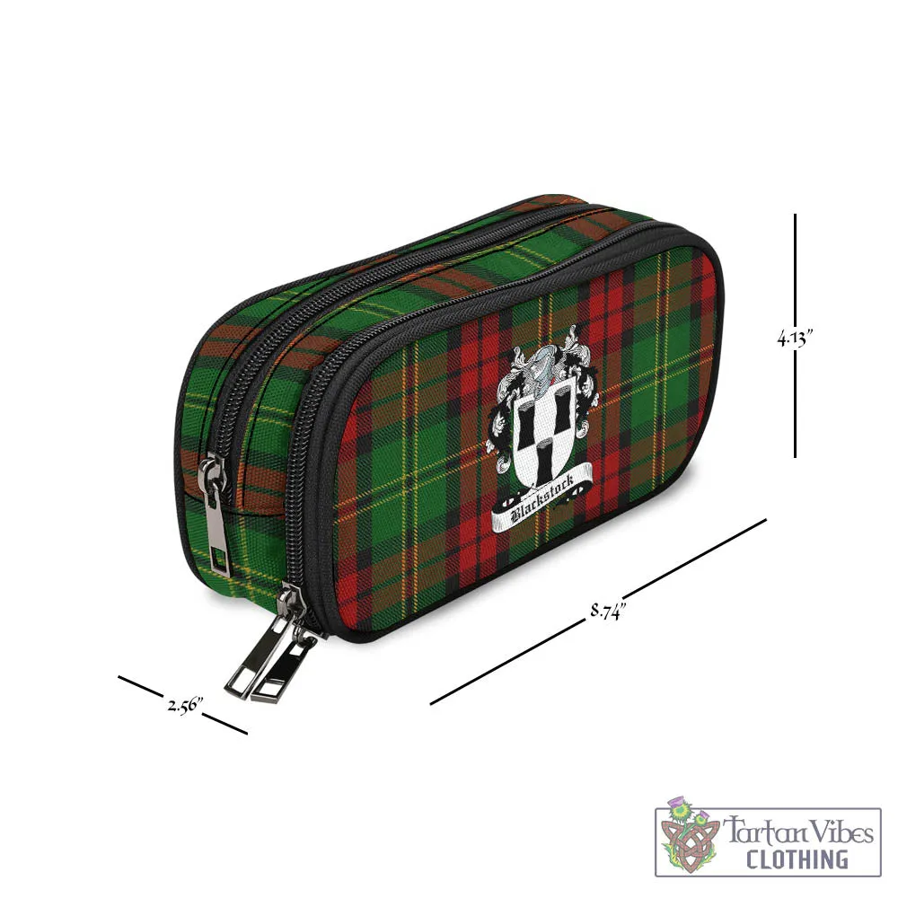 Blackstock Hunting Tartan Pen and Pencil Case with Family Crest