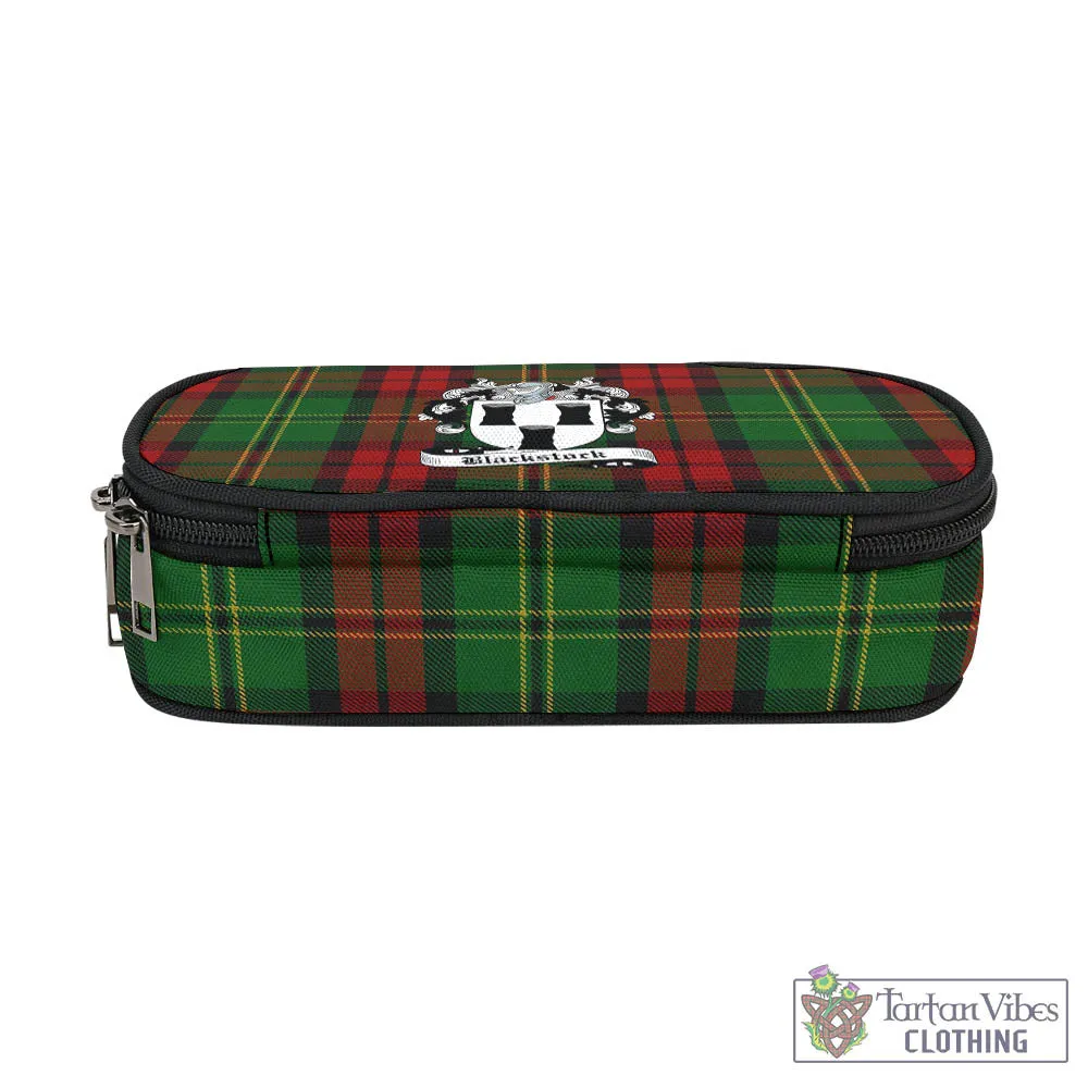 Blackstock Hunting Tartan Pen and Pencil Case with Family Crest