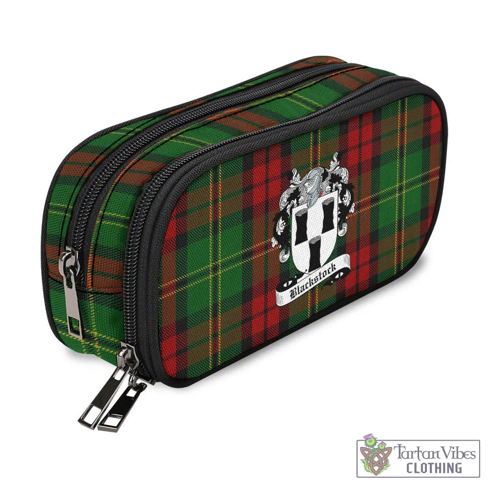 Blackstock Hunting Tartan Pen and Pencil Case with Family Crest