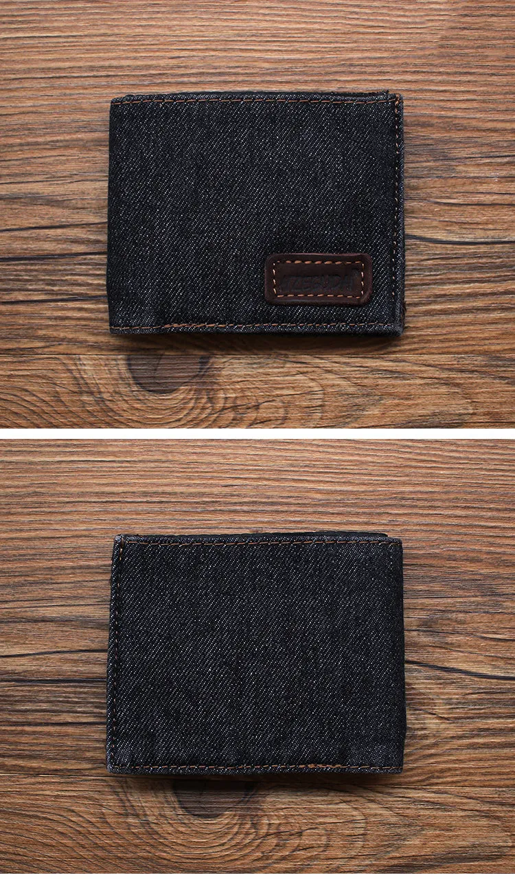 Blue Denim Wallet Mens Billfold Cool Wallet for Men Jean Wallets Womens Jean Wallet Womens Denim Wallet