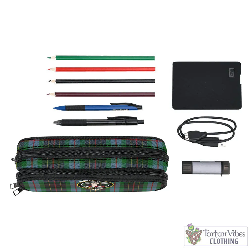 Brodie Hunting Tartan Pen and Pencil Case with Family Crest