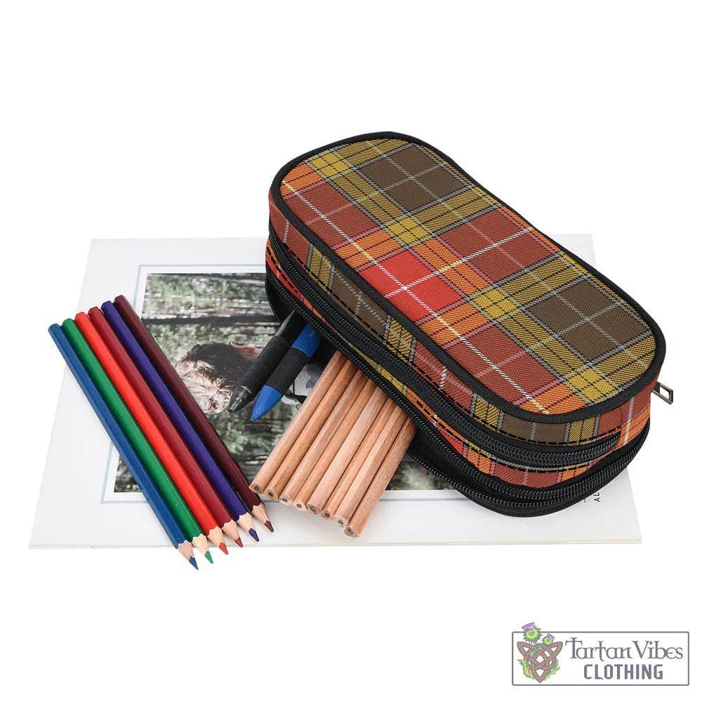 Buchanan Old Set Weathered Tartan Pen and Pencil Case