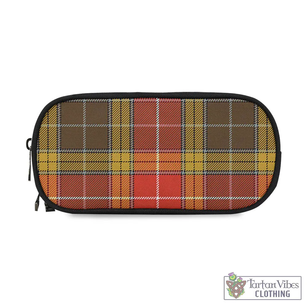 Buchanan Old Set Weathered Tartan Pen and Pencil Case