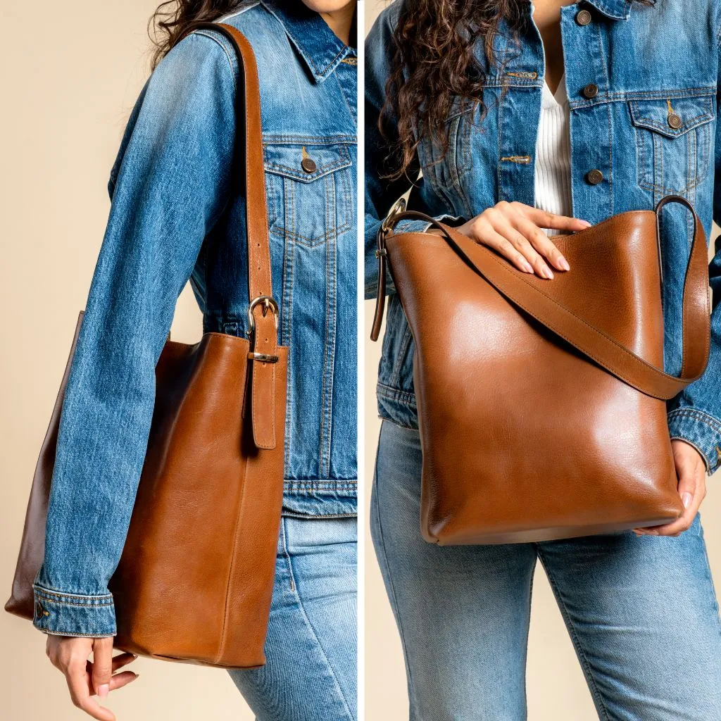 Bucket Bag | Saddle