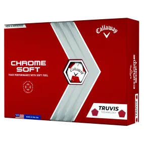 Callaway Chrome Soft Truvis Golf Balls - Dozen