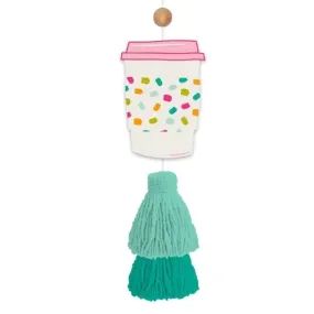 Car Air Freshener- Confetti Coffee Cup