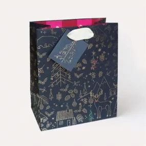 Caroline Gardner - Xmas Icons - Christmas Medium Gift Bag