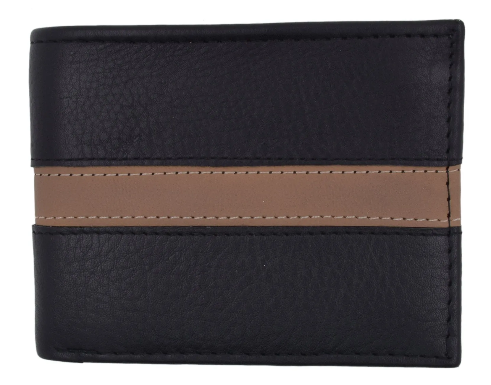 Cavelio Leather Men's Bifold Credit Card Removable ID Wallet 404553