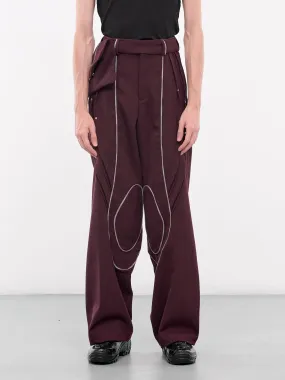 Chalice Trousers & Bag (T03-13-MAROON)