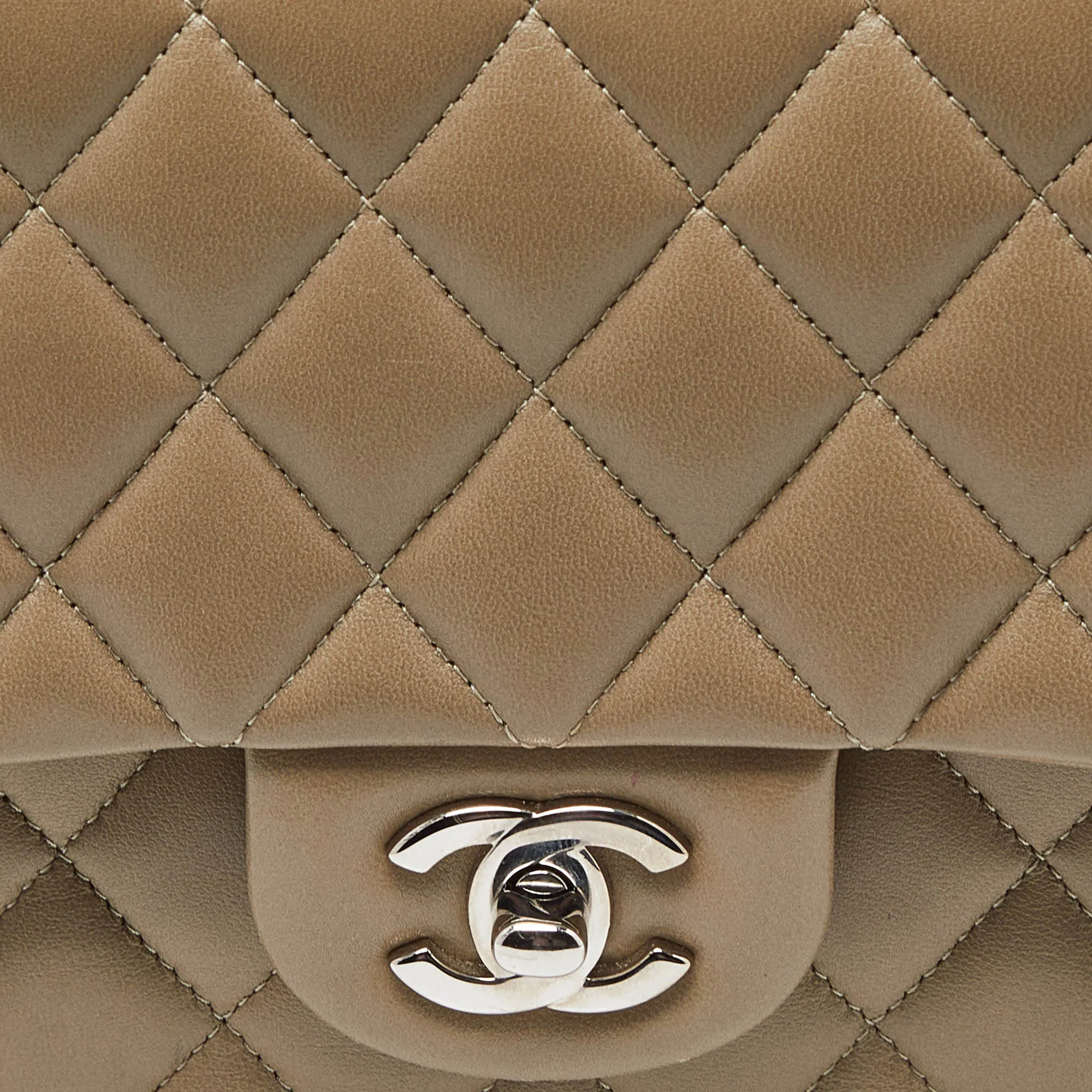 CHANEL Avocado Green Quilted Leather Medium Classic Double Flap Bag