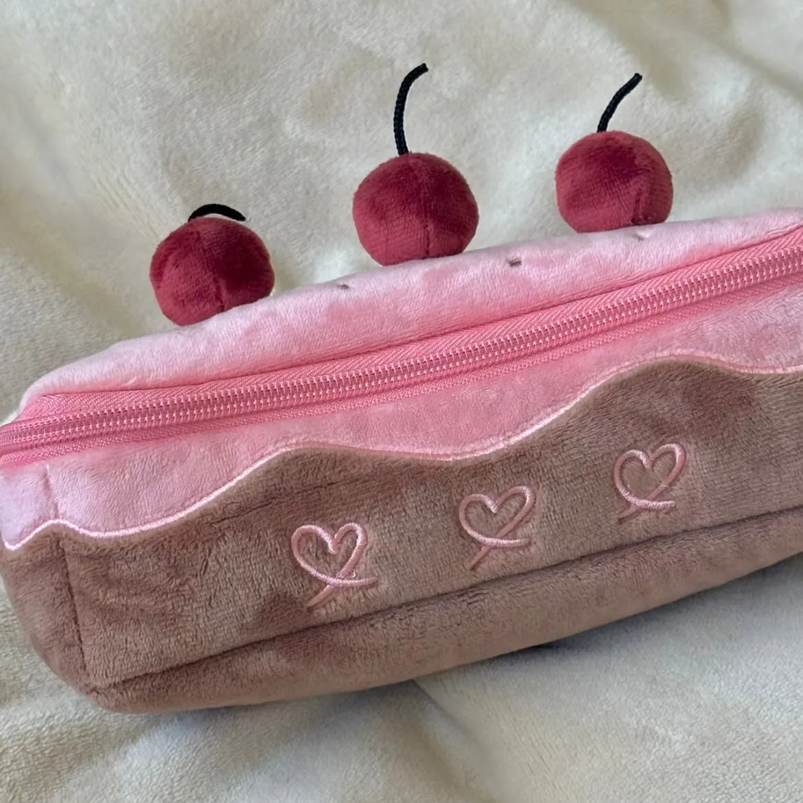 Chic Cherry Chocolate Cake Pencil Case