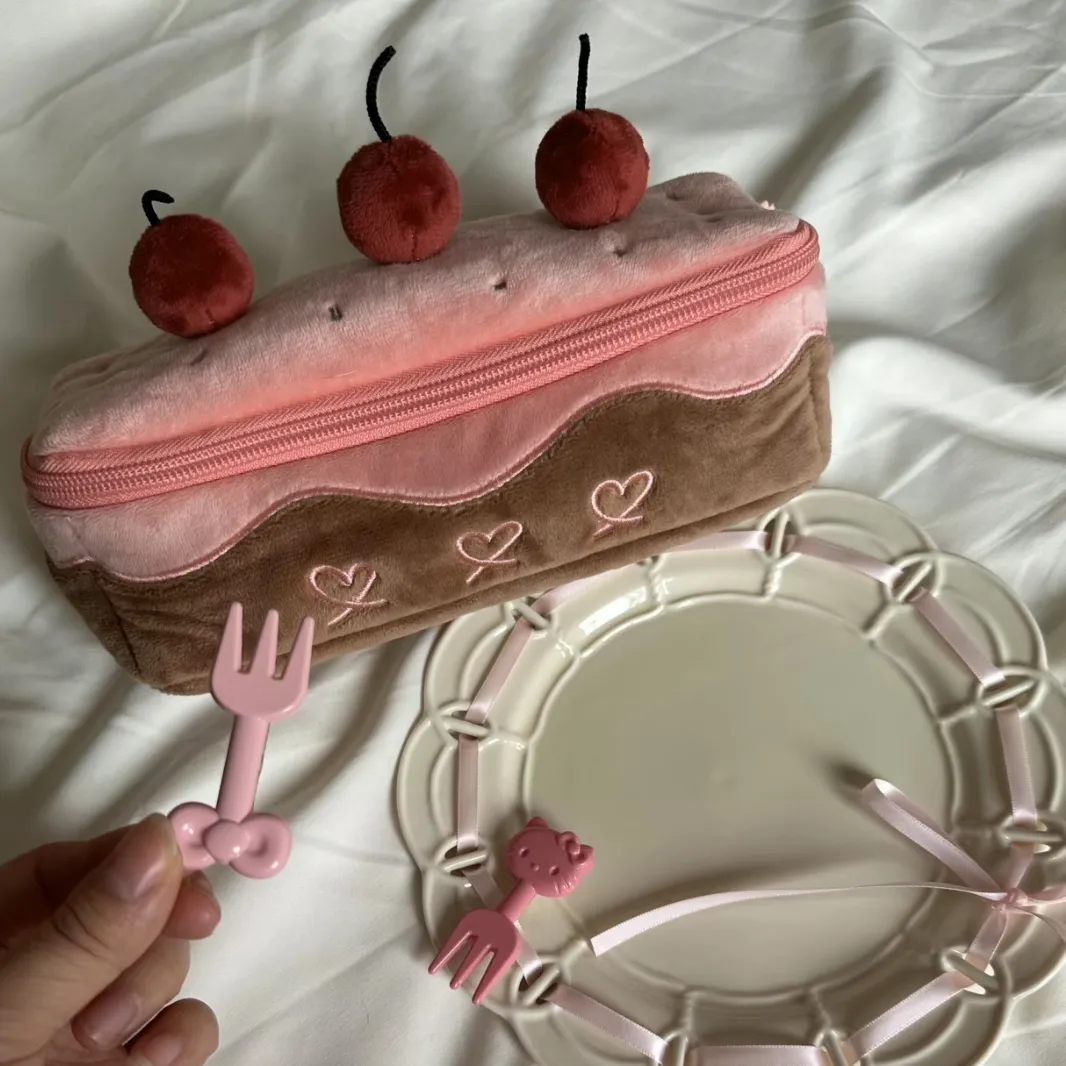 Chic Cherry Chocolate Cake Pencil Case