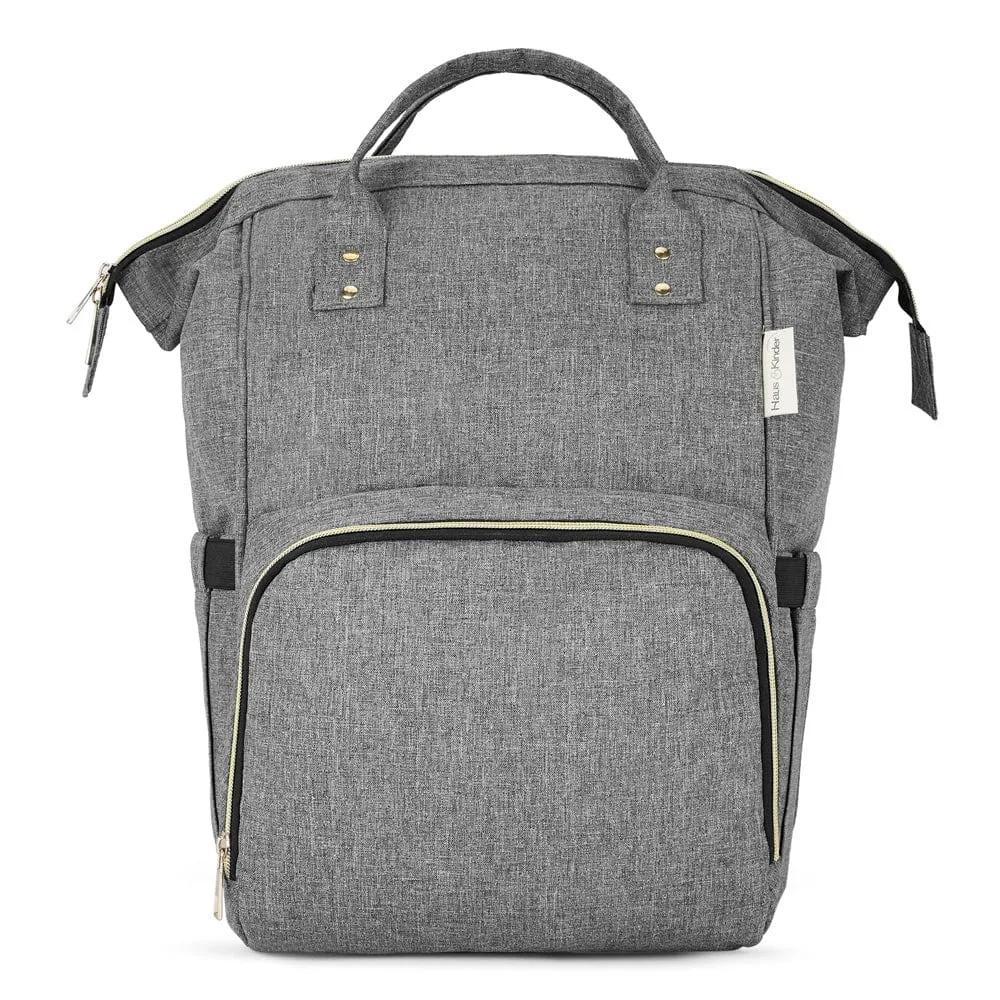 Chic Diaper Bag Backpack for New Parents (Capacity - 20L) , Grey